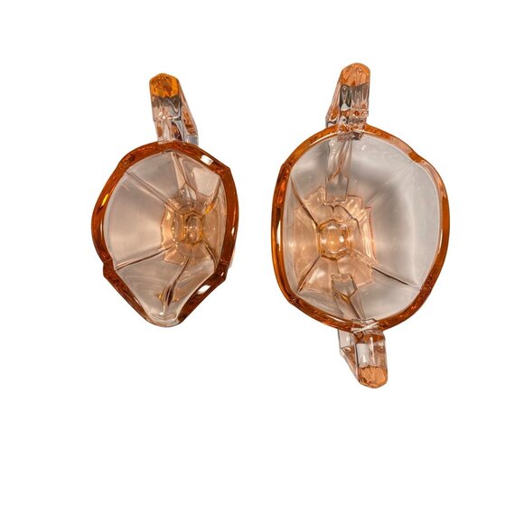 Antique Heisey #354 Flamingo Pink Depression Glass Cream & Sugar Set - Picture 2 of 8